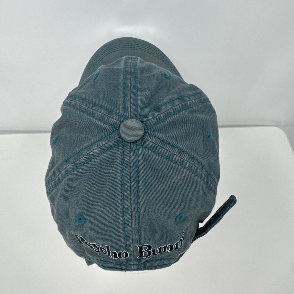 Psycho Bunny Men's One Size Cotton Turquoise Relaxed Fit Adjustable Dad Hat - Picture 5 of 11